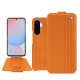 Lederschutzhülle Samsung Galaxy A56 - Abaca arancio ( Pantone #d77540 )