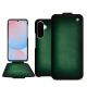 Capa em pele Samsung Galaxy A56 - Vert Patine