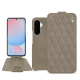 Samsung Galaxy A56 leather case - Darboun sabla - Couture ( Pantone #BCB1A1 )