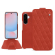 Lederschutzhülle Samsung Galaxy A56 - Arange clouquié - Couture ( Pantone #D33108 )