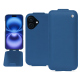 Custodia in pelle Apple iPhone 16 - Bleu Veggie ( Pantone #3f5864 ) 