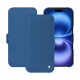 Housse cuir Apple iPhone 16 - Bleu Veggie ( Pantone #3f5864 ) 