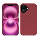 Coque cuir Apple iPhone 16 Plus - Rouge Veggie ( Pantone #862633 ) 