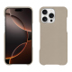 Coque cuir Apple iPhone 16 Pro - Beige Veggie ( Pantone #dab9a1 ) 