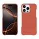 Apple iPhone 16 Pro leather cover - Orange Veggie ( Pantone #cb6015 ) 