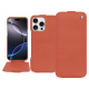 Apple iPhone 16 Pro Max leather case - Orange Veggie ( Pantone #cb6015 ) 