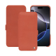 Capa em pele Apple iPhone 16 Pro Max - Orange Veggie ( Pantone #cb6015 ) 