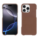 Coque cuir Apple iPhone 16 Pro Max - Marron Veggie ( Pantone #95614d ) 