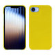Apple iPhone 16e leather cover - Jaune fluo ( Pantone #c9ff57 ) 