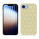 Funda de piel Apple iPhone 16e - Beige - Couture ( Nappa - Pantone #ceb888 ) 