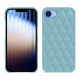Custodia in pelle Apple iPhone 16e - Bleu ciel - Couture ( Nappa - Pantone #abcae9 ) 