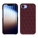 Custodia in pelle Apple iPhone 16e - Lie de vin - Couture ( Pantone #412234 ) 
