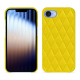 Funda de piel Apple iPhone 16e - Jaune fluo - Couture ( Pantone #c9ff57 ) 