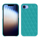 Coque cuir Apple iPhone 16e - Bleu fluo - Couture