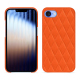 Funda de piel Apple iPhone 16e - Orange fluo - Couture ( Pantone #ff5406 ) 