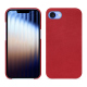 Coque cuir Apple iPhone 16e - Rouge troupelenc ( Pantone #AB191A )