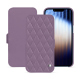 Housse cuir Apple iPhone 16e - Lilas - Couture ( Nappa - Pantone #b9a3e3 ) 