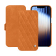 Capa em pele Apple iPhone 16e - Mandarine vintage - Couture ( Pantone #d47231 ) 