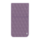 Apple iPhone 16E leather pouch - Lilas - Couture ( Nappa - Pantone #b9a3e3 ) 