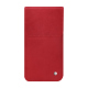 レザーケース Apple iPhone 16E - Rouge troupelenc ( Pantone #AB191A )