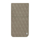 Funda de piel Apple iPhone 16E - Darboun sabla - Couture ( Pantone #BCB1A1 )