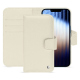 Apple iPhone 16e leather wallet case - Blanc ( Nappa / White ) 