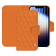 Capa de couro para carteira Apple iPhone 16e - Orange - Couture ( Nappa - Pantone #ff9351 ) 