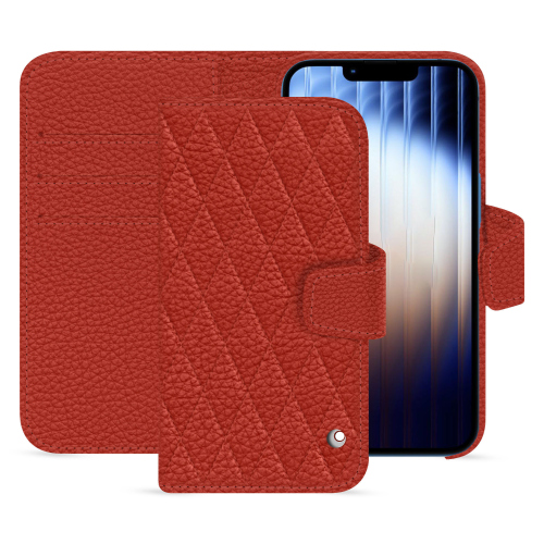 Apple iPhone 16e Luxus-Brieftaschenetui - Noreve | Eleganz und SchutzPapaye - Couture ( Pantone #b54317 ) 