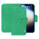 Apple iPhone 16e レザーウォレットケース - Menthe vintage - Couture ( Pantone #37b375 ) 