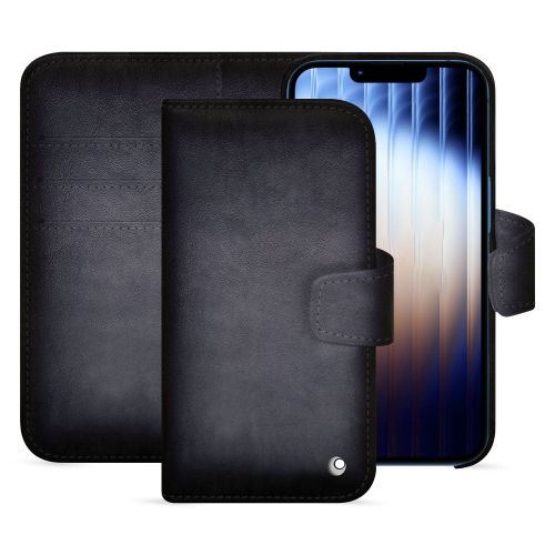 Apple iPhone 16e Luxus-Brieftaschenetui - Noreve | Eleganz und SchutzGris Patine