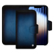 Apple iPhone 16e leather wallet case - Bleu Patine
