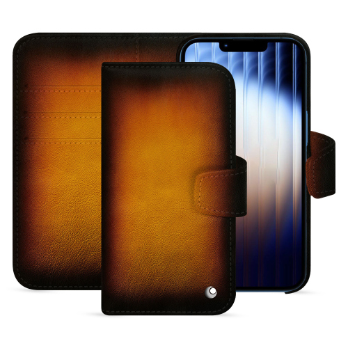 Étui Portefeuille Apple iPhone 16e Luxe - Noreve | Élégance et ProtectionFauve Patine