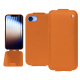 Capa em pele Apple iPhone 16e - Orange ( Nappa - Pantone #ff9351 ) 