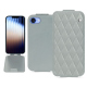 硬质真皮保护套 Apple iPhone 16e - Gris - Couture ( Nappa - Pantone #c1c6c8 ) 