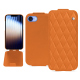 Custodia in pelle Apple iPhone 16e - Orange - Couture ( Nappa - Pantone #ff9351 ) 