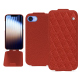 レザーケース Apple iPhone 16e - Papaye - Couture ( Pantone #b54317 ) 