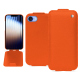 硬质真皮保护套 Apple iPhone 16e - Orange fluo ( Pantone #ff5406 ) 