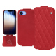 Funda de piel Apple iPhone 16e - Rouge troupelenc - Couture ( Pantone #AB191A )