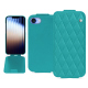 Custodia in pelle Apple iPhone 16e - Bleu fluo - Couture