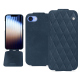 Funda de piel Apple iPhone 16e - Jean vintage - Couture ( Pantone #2f414f  ) 