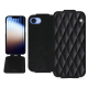 Apple iPhone 16e leather case - Onyx - Couture ( Noir / Black ) 