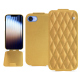 Housse cuir Apple iPhone 16e - Or Maïa - Couture ( Pantone 871C ) 