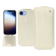 Housse cuir Apple iPhone 16e - Crocodile milk ( Pantone #d6d2c4 ) 