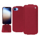 Housse cuir Apple iPhone 16e - Rouge passion ( Pantone #a6192e ) 