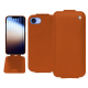 硬质真皮保护套 Apple iPhone 16e - Orange vibrant ( Pantone #e36b39 ) 