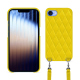 Coque avec bandoulière Apple iPhone 16e - Jaune fluo - Couture ( Pantone #c9ff57 ) 