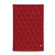 A4 hotel document holder - Rouge - Couture ( Nappa - Pantone #d50032 ) 