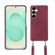 Coque avec bandoulière Samsung Galaxy S25+ - Passion vintage ( Pantone #591d16 ) 