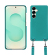 Samsung Galaxy S25+ shell with shoulder strap - Bleu fluo