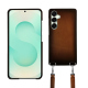 Guscio Samsung Galaxy S25+ con tracolla - Marron Patine